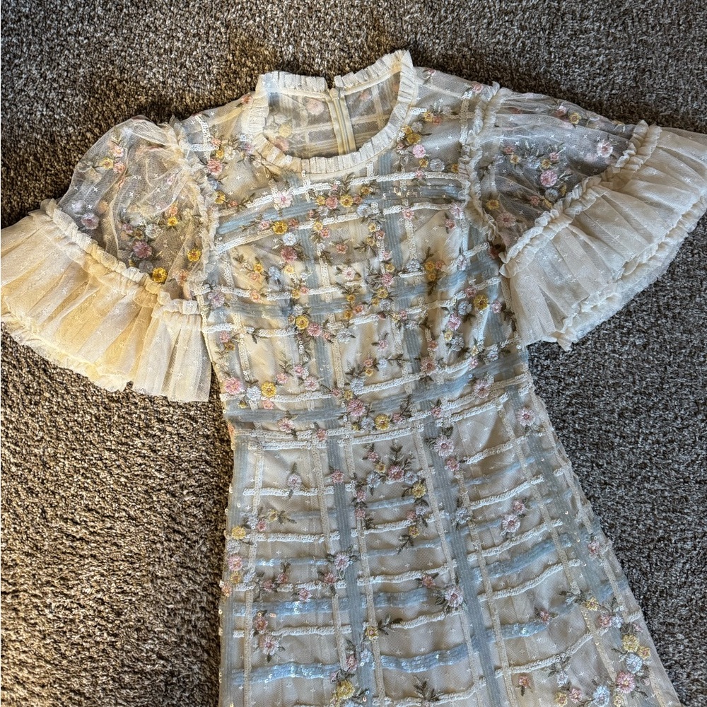 Needle & Thread Floral Embroidered Maxi Dress - Picture 5 of 5